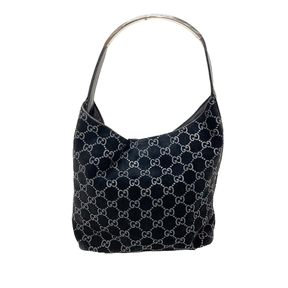 Gucci Handbags - GUCCI GG Suede Shoulder Bag